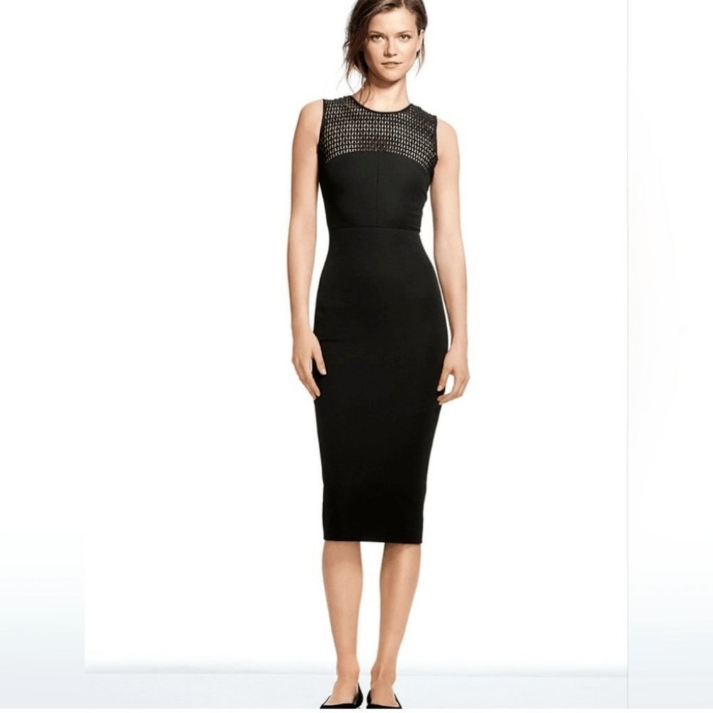 BANANA REPUBLIC ROLAND MOURET COLLECTION LACE YOKE DRESS SIZE 00 PETITE